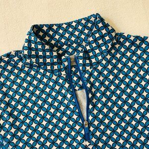 Callaway Weather Series Women's Size Small 1/4 Zip Geometric Pullover Golf Top